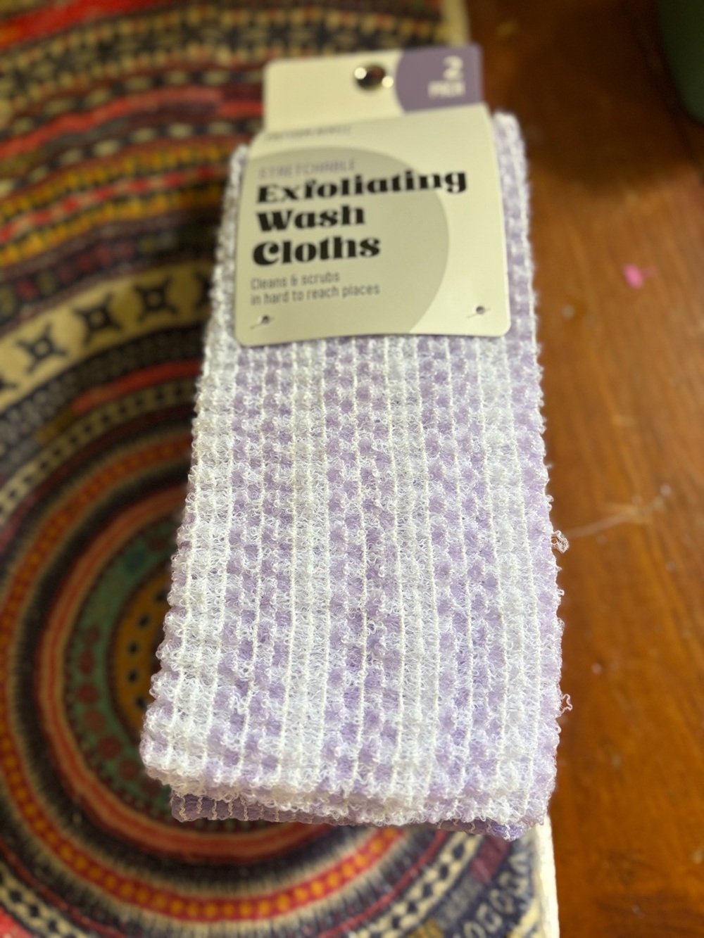 Exfoliating bath cloth 2